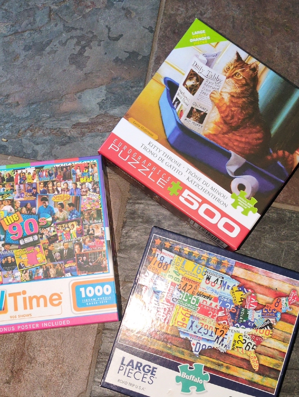 3 Puzzles, 300 Pcs, 500 Pcs, 1000 Pcs
